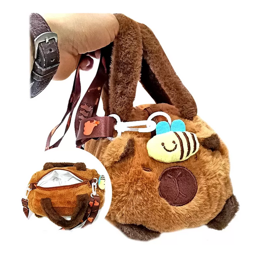 🐾 Bolso de Felpa para Niños – ¡Ternura que los Acompaña!